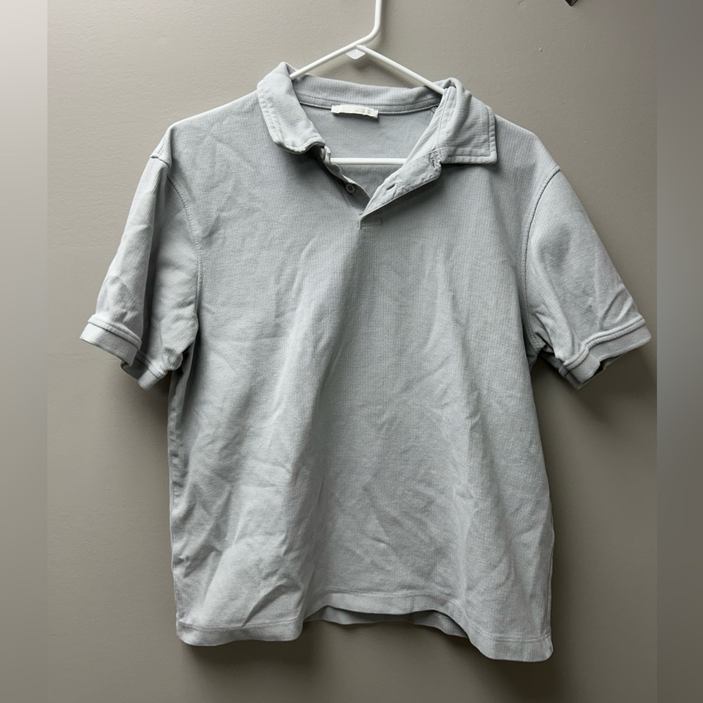 Zara‎ Men’s Collared V Neck T Shirt